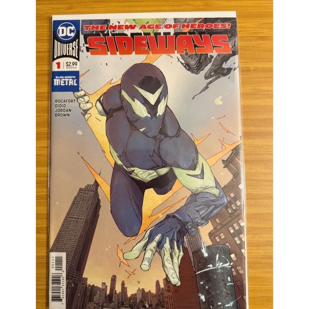 DC Sideways #1 2018 Dark Nights Metal Rocafort Cover 1st App Derek James